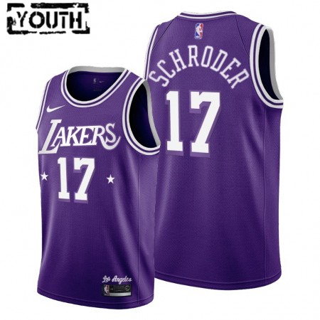 Kinder NBA Los Angeles Lakers Trikot Dennis Schroder 17 Nike 2021-2022 City Edition Throwback 60s Swingman